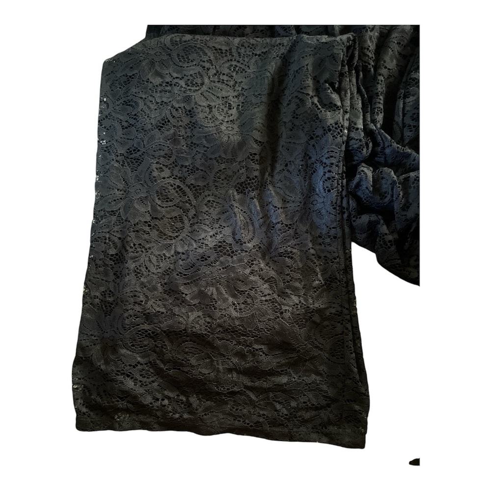 Torrid NWOT Black Lace Wide-Leg Surplice Jumpsuit - Picture 4 of 4